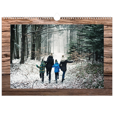 A3 Photo Calendar — Wood [cover]