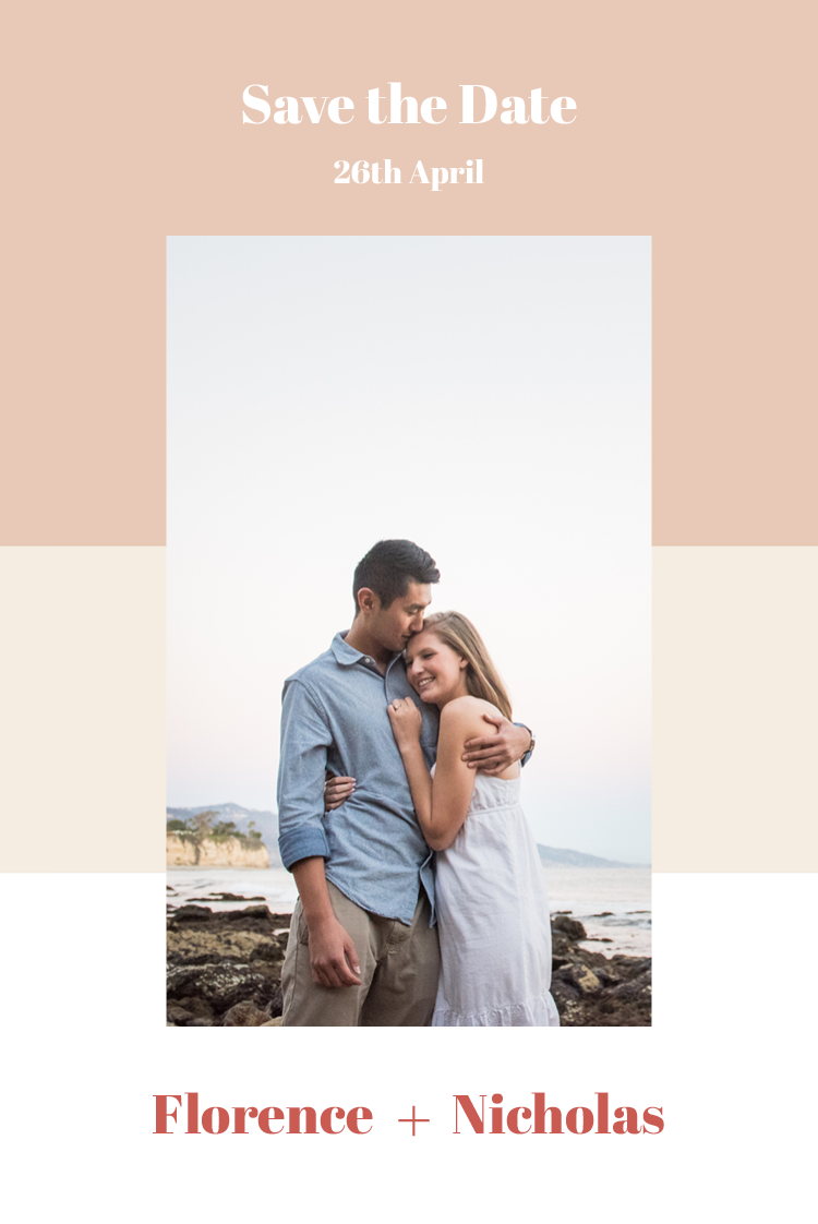 Save the date — Lolly stripe pastels