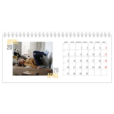 Desk calendars — Couple type [April]