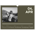 A3 Photo Calendar — Contemporary bold [April]