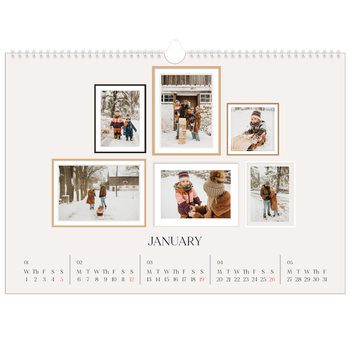 A3 Landscape Photo Calendar — Wall photo gallery