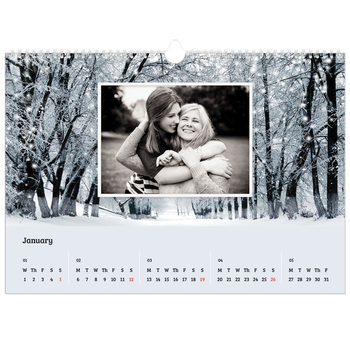 A3 Landscape Photo Calendar — Four seasons
