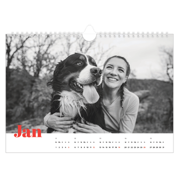 A4 Landscape Photo Calendar — A bold year