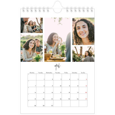 A5 Photo Calendar — Photo arrangements [April]