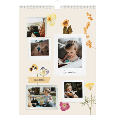 A4 Photo Calendar — Vintage scrapbooking [cover]