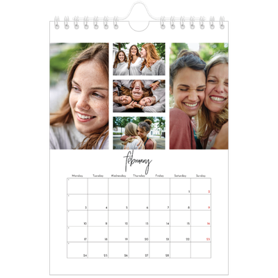 A5 Photo Calendar — Photo arrangements [February]
