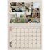 A4 Double Photo Calendar — Craft stamp effect [April]
