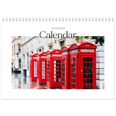 A4 Double Photo Calendar — My travelogue [cover]