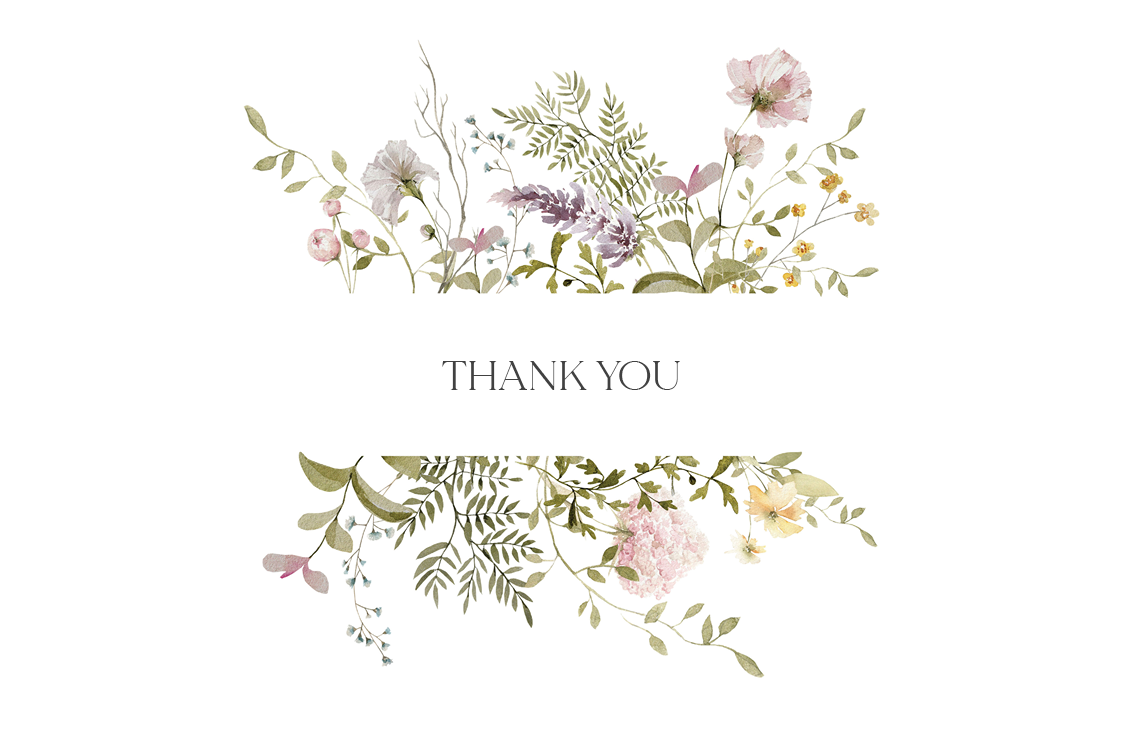 Thank you cards — Bliss in bloom