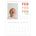 A3 photo calendars — Colourful type [February]