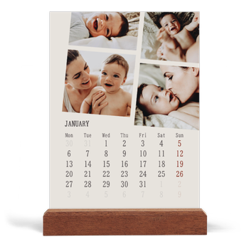 Easel Desk Calendar Portrait — Memories in motion