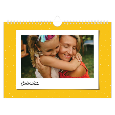 A4 Landscape Photo Calendar — Colour pop snapshots [cover]