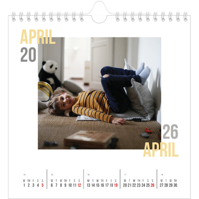 Square calendars  — Couple type [April]
