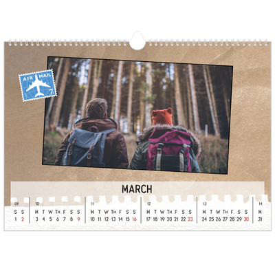 A3 Photo Calendar — Parts unknown [March]