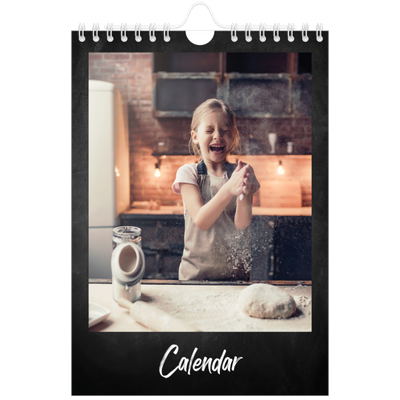 A5 Photo Calendar — Chalkboard style [cover]