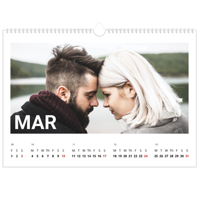 A3 Photo Calendar — Big month [March]