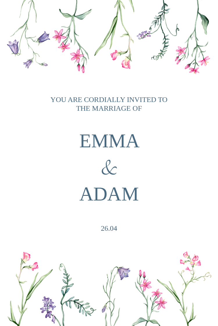 Invitations — Wildflower whispers