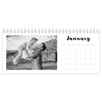 Desk Photo Calendar — Handwritten