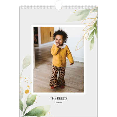 A4 Photo Calendar — Floral splash [cover]