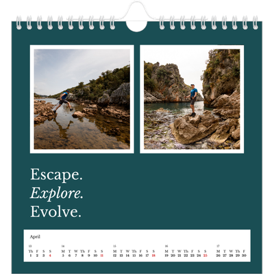 Square calendars  — Editorial Earth [April]