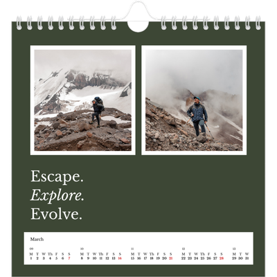 Square calendars  — Editorial Earth [March]