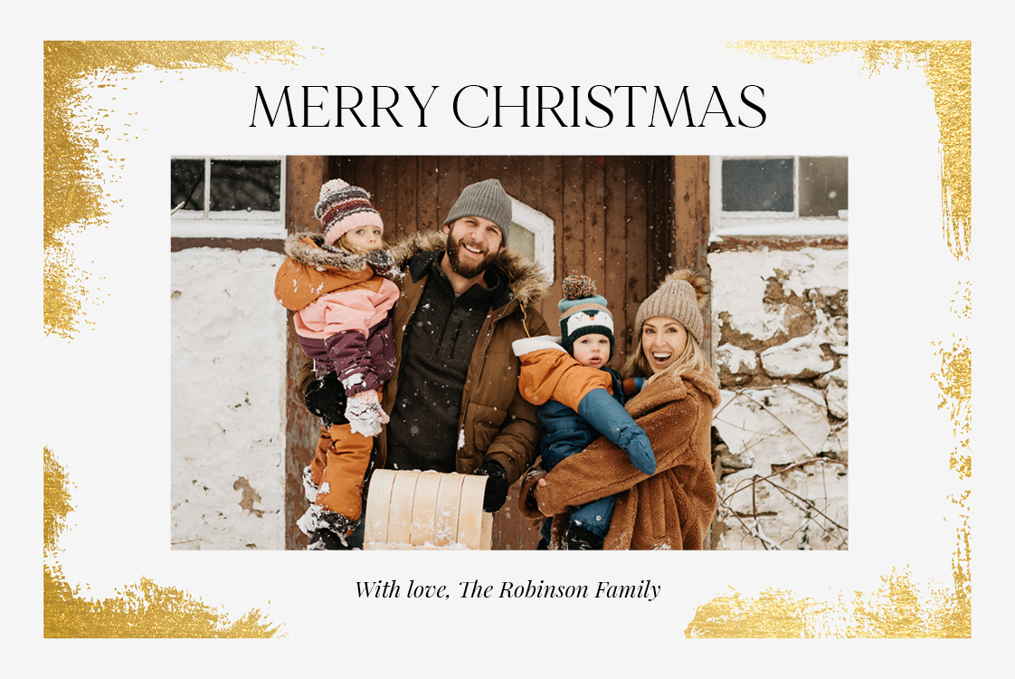 Cards — Snowy and gold