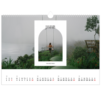 A3 Landscape Photo Calendar — The open arch