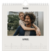 Square calendars  — Simple ivory [April]