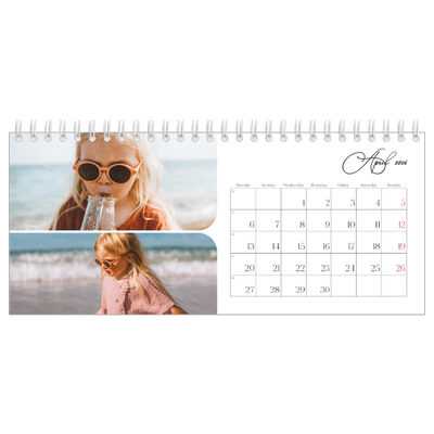 Desk calendars — Snapshots and script [April]