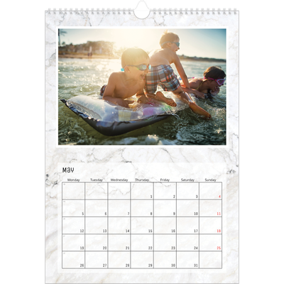A3 photo calendars — Marble backgrounds [cover]