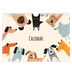 A4 Landscape Photo Calendar — Dog paws and doodles [cover]