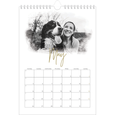 A4 Photo Calendar — Photo effects [May]