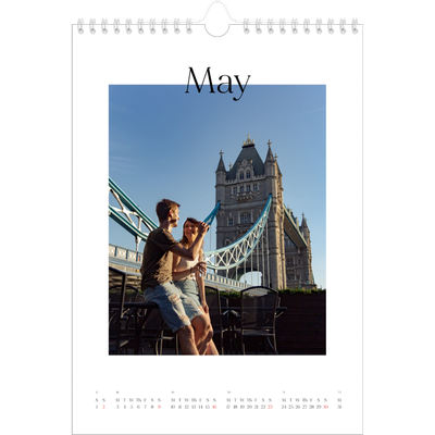 A4 Photo Calendar — My travelogue [May]