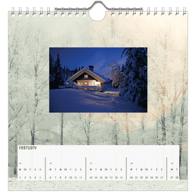 Square calendars  — Back to nature [February]