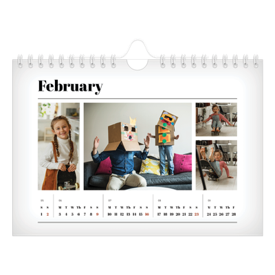 A5 Landscape Photo Calendar — Hot off the press [February]
