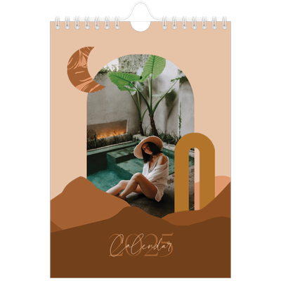 A5 Photo Calendar — Neutral mountains [cover]