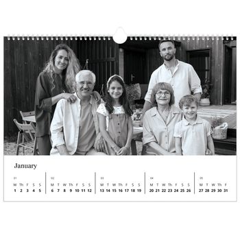 A3 Landscape Photo Calendar — Focus
