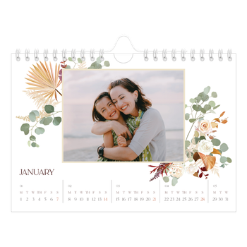 A5 Landscape Photo Calendar — Boho