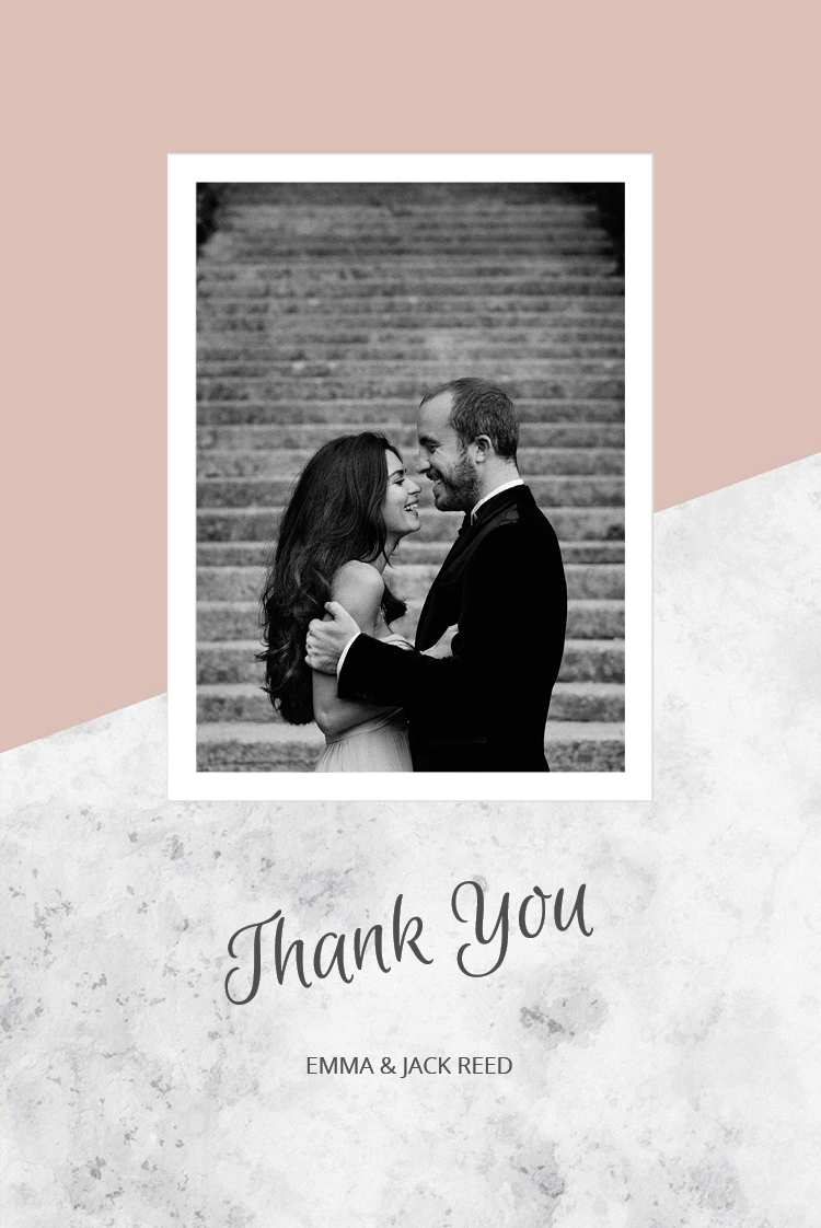 Thank you cards — Marble block