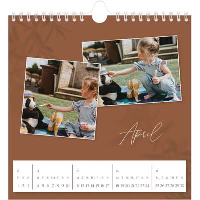 Square calendars  — Down to earth [April]