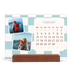 Easel Desk Calendar Landscape  — Retro patterns [February]