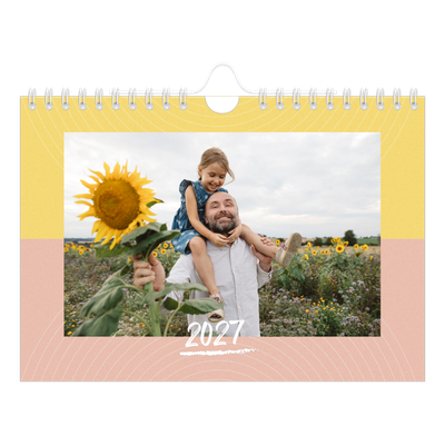 A5 Landscape Photo Calendar — Colour and pattern [cover]