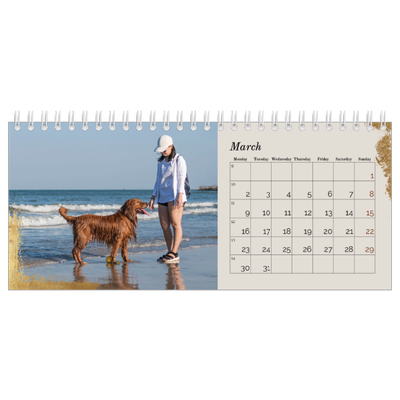 Desk calendars — Classic Gold [March]