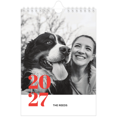 A5 Photo Calendar — A bold year [cover]