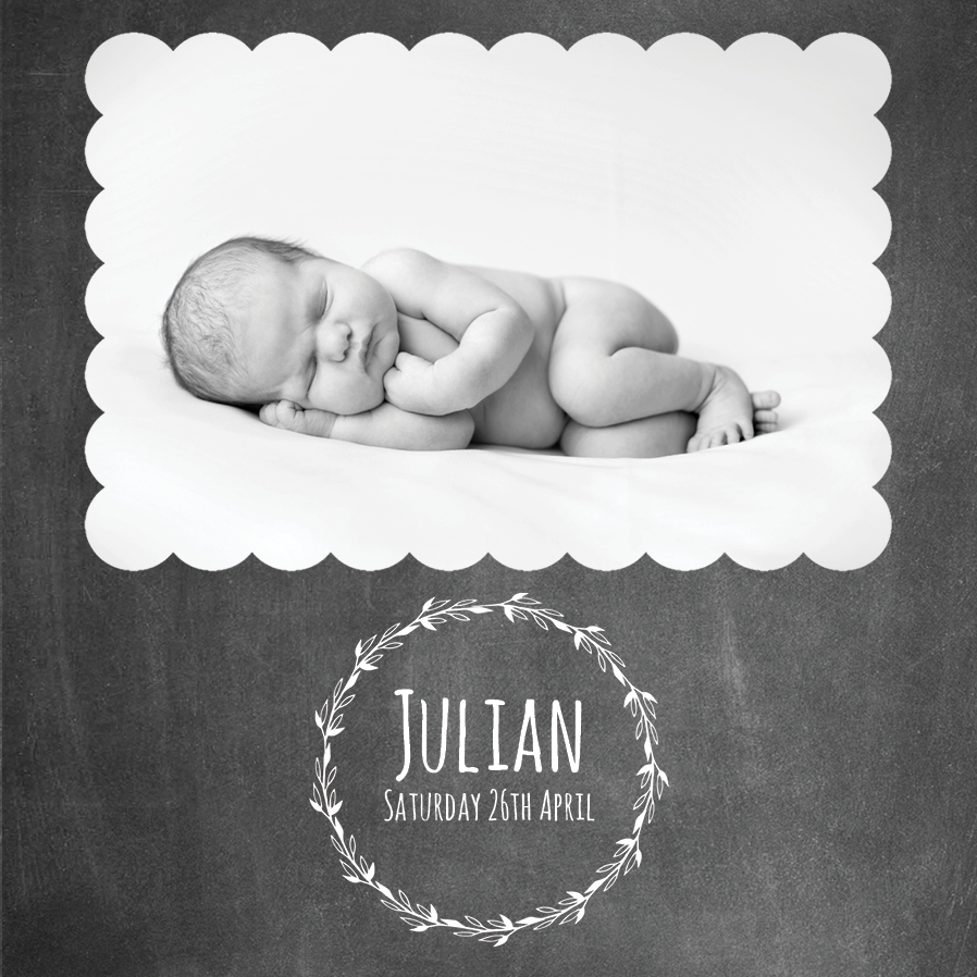 Invitations — Chalkboard announcement