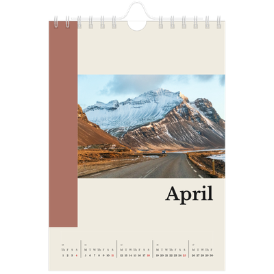 A5 Photo Calendar — Sights of the world [April]