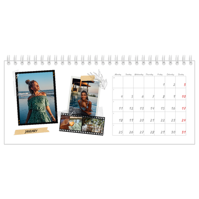 Desk calendars — Scrapbook flair [January]