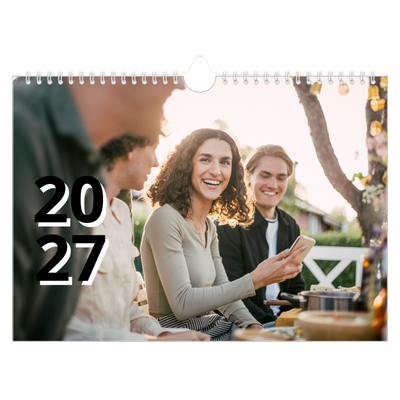 A4 Landscape Photo Calendar — Letter style [cover]