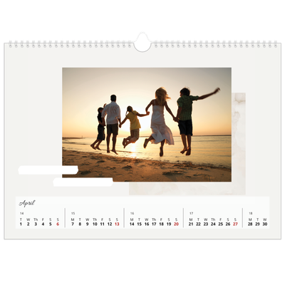 A3 Photo Calendar — Muted tones [April]