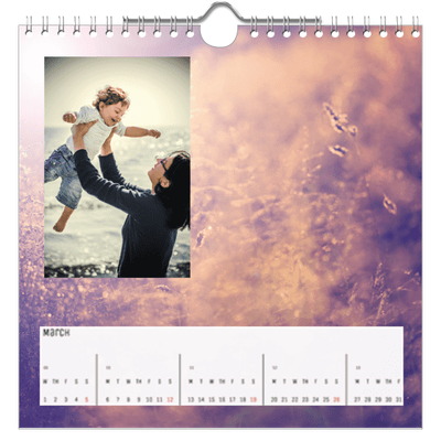 Square calendars  — Back to nature [March]